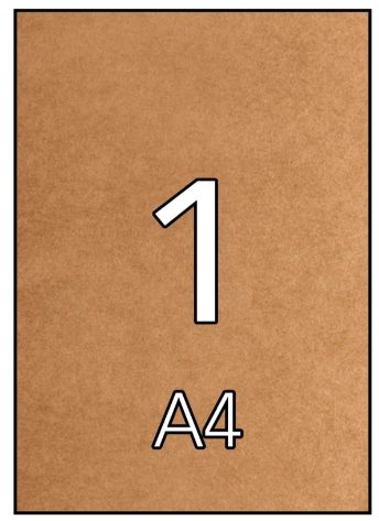 Apli Etiquetas Kraft Permanentes 210.0 x 297.0mm 10 Hojas