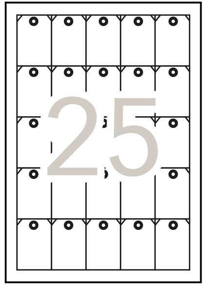 Apli Etiquetas Colgantes Imprimibles 36 x 53mm 10 Hojas