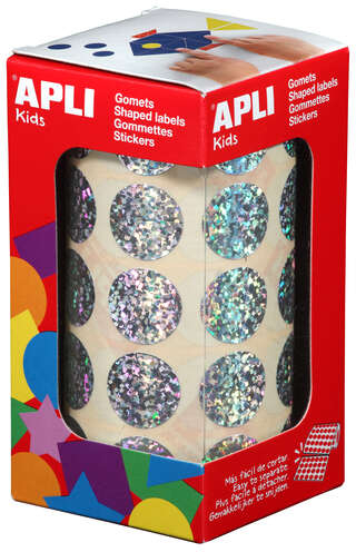Apli Gomets Redondos Holograficos diametro 20mm
