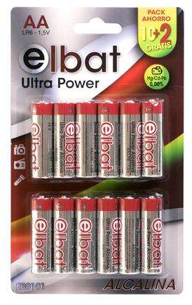 PACK 12 Pilas Alcalinas AA LR6