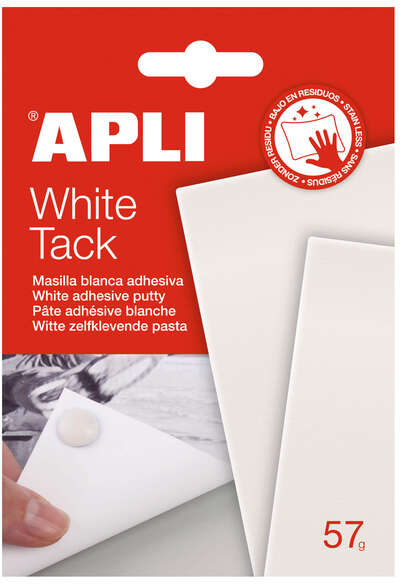 Masilla adhesiva Blanca 57g. Apli 17061 