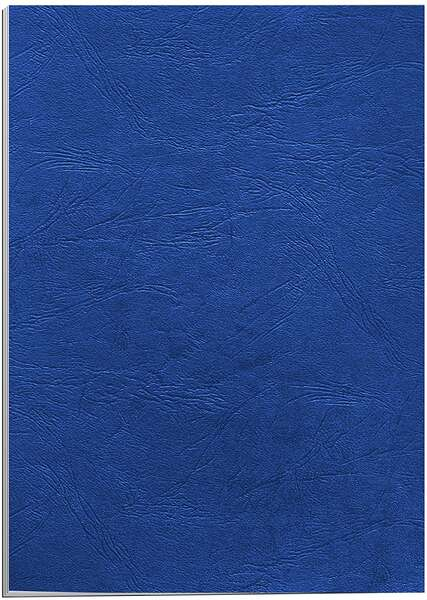 Fellowes PACK 100 Portadas de Carton Simil Piel Delta Cuero A4 250 gr Azul