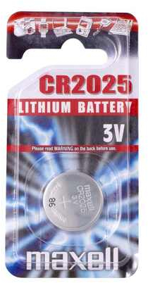 Pila Boton de Litio CR2025 Maxell 3V
