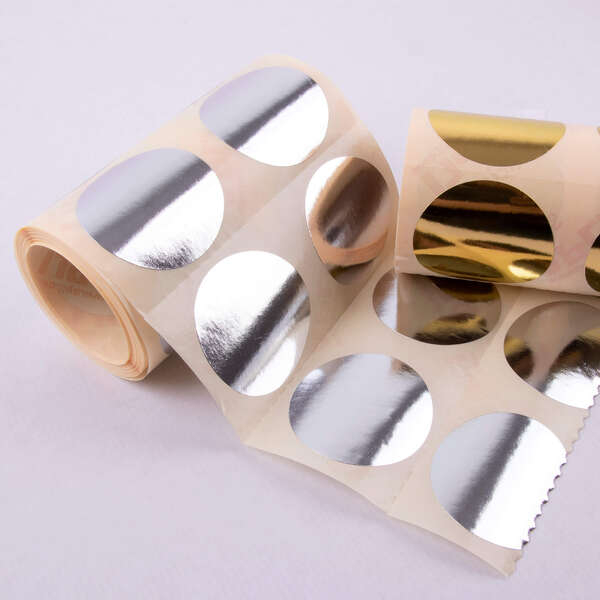 Imagen extra Apli Gomets Redondos Plata Metalizado