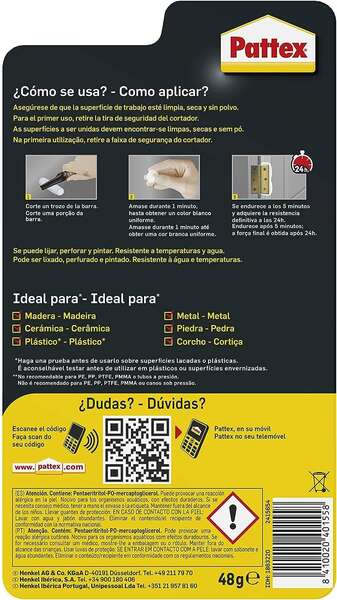 Imagen extra Pattex Barrita Arreglatodo Bl 48gr