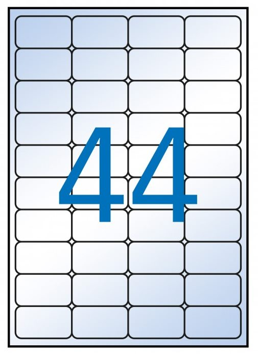 Apli Etiquetas Translucidas Resistentes Intemperie 48.5 x 25.4mm 20 Hojas