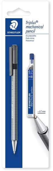 Pack de 1 Portaminas Staedtler Triplus Micro 774 de 0.7mm + 1 Tubo de 12 Minas