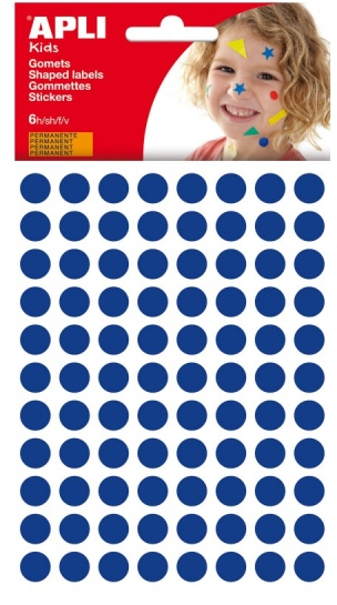 Apli Bolsa de Gomets Redondos 10.5mm diametro  Azules