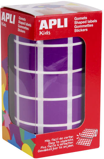 Apli Gomets Cuadrados Lila 20mm