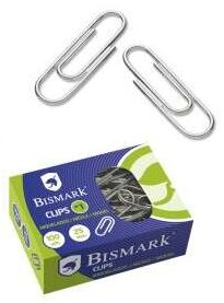 Clips niquelados de 25mm. Caja de 100 clips