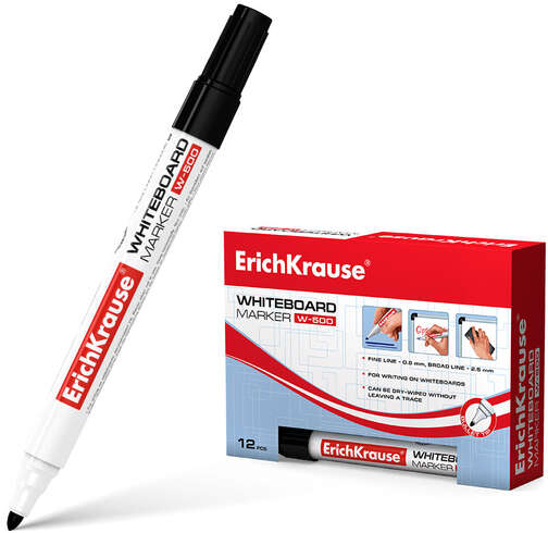 Rotulador ECONOMICO Pizarra blanca NEGRO. W-500 