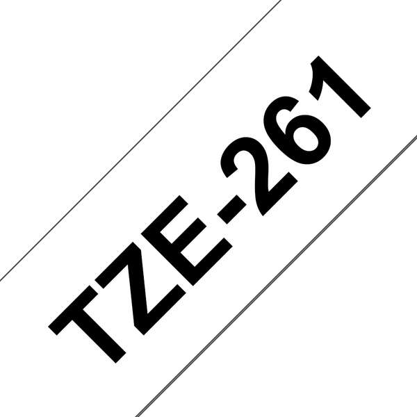 Brother TZe261 Cinta rotuladora Compatible de Etiquetas Texto negro sobre fondo blanco Ancho 36mm x 8 metros