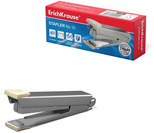 Grapadora Erichkrause Ferro. Grapas del 10. Hasta 15 Hojas