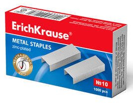 Grapas del numero 10 plateadas. Caja de 1000 uds