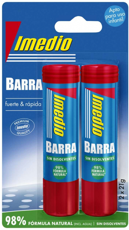 Imedio Pack de 2 Barras de Pegamento de 21grs