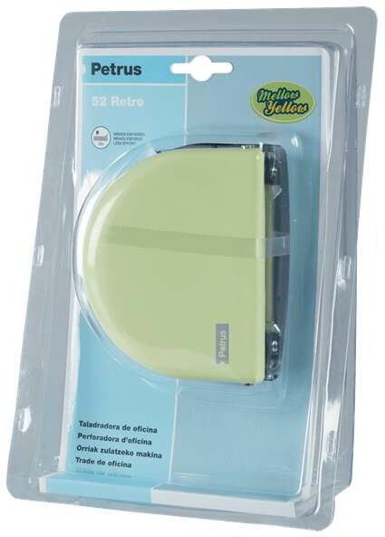 Imagen extra Petrus 52 Retro Taladro Perforador Metalico Hasta 20 Hojas. Mellow Yellow
