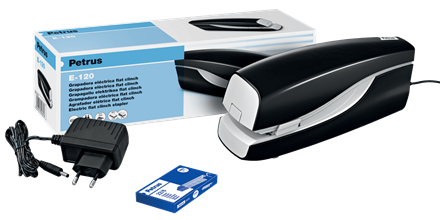 Imagen extra Grapadora Electrica Petrus E-120 Contactless. Hasta 20 Hojas (usa grapas 22/6 24/6 y 26/6)