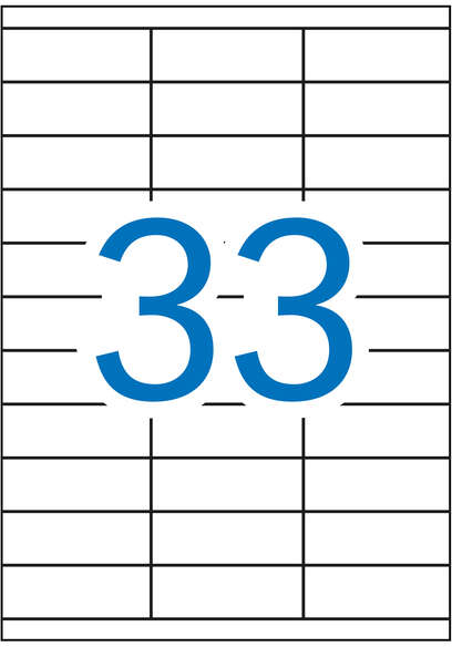 Apli Etiquetas Blancas Permanentes 70.0 x 25.4mm 10 Hojas