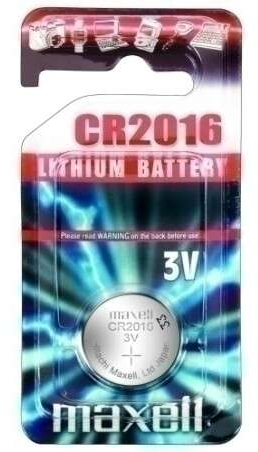 Pila Boton de Litio CR2016 Maxell 3V