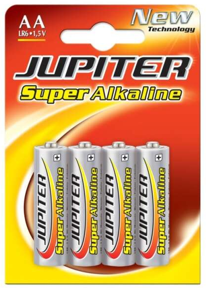 PACK 4 Pilas alcalina ECONOMICAS AA LR6 Jupiter
