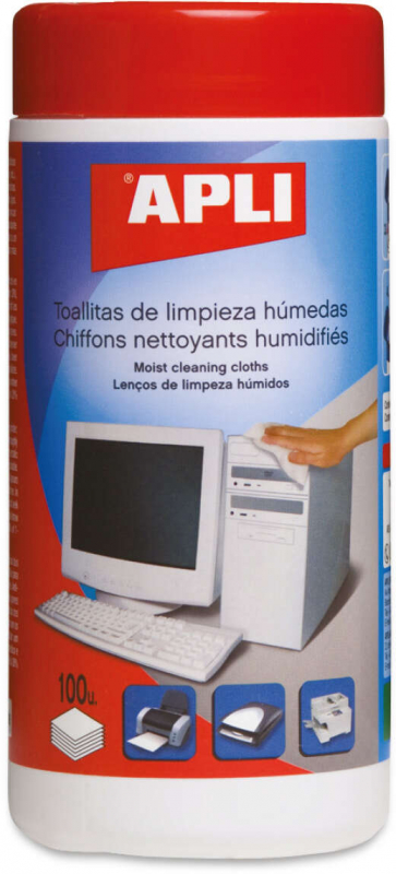 Apli Toallitas Humedas Anti-Estaticas 100 Unidades