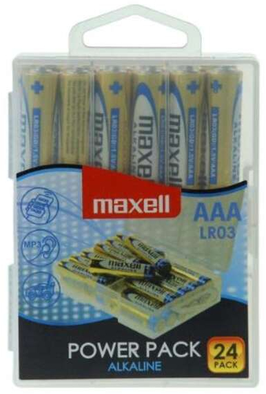 Maxell Pack de 24 Pilas Alcalinas LR03 AAA 1.5V