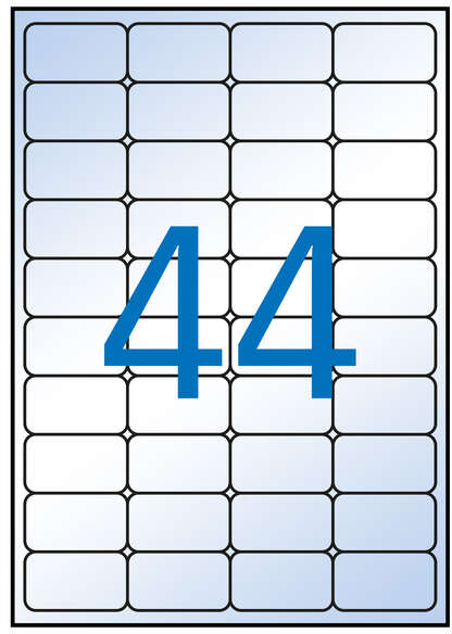 Apli Pack de 440 Etiquetas Transparentes Permanentes 48.5 x 25.4mm