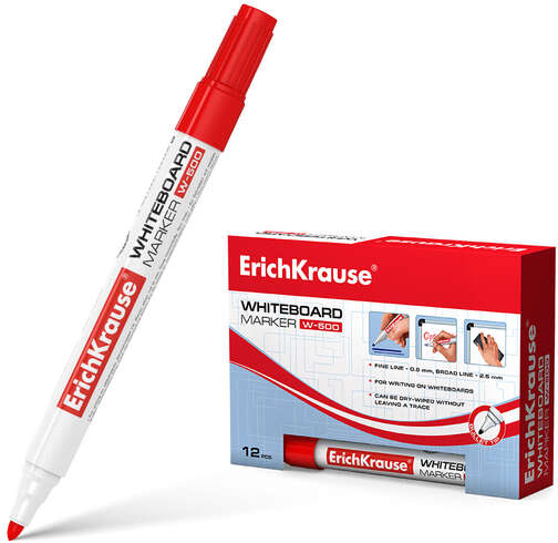 Rotulador ECONOMICO Pizarra blanca ROJO. W-500 