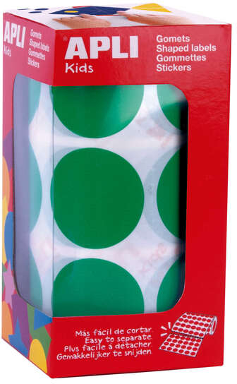 Apli Gomets XL Redondos Verdes
