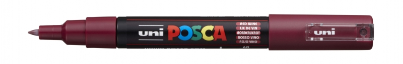 POSCA PC-1M VINO, punta ExtraFina 1mm Multisuperficie (cristal, madera, tela, plastico)