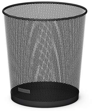 Papelera Metalica Erichkrause Compass de 12 Litros. Negro