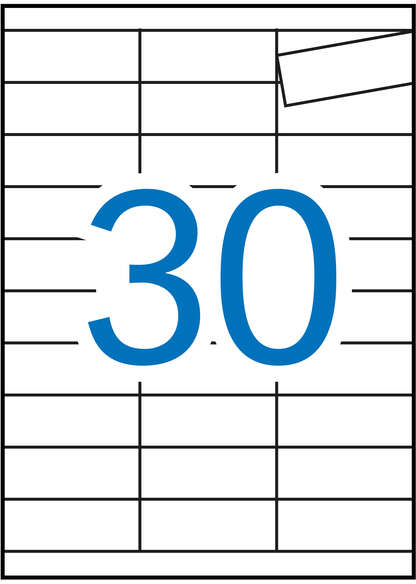 Apli Etiquetas Blancas para Estanteria 67.0 x 25.4mm 10 Hojas