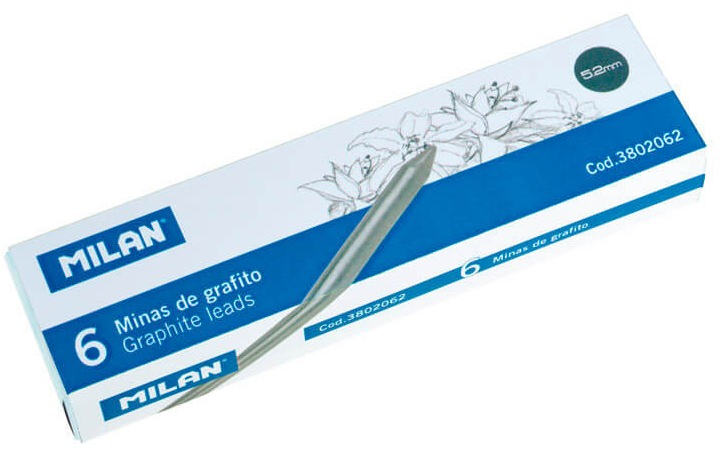 Minas MILAN 5,2mm de Dureza B (Caja de 6uds)