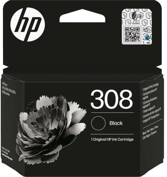 HP 308 Negro ORIGINAL Cartucho de tinta HP 7FP21UE