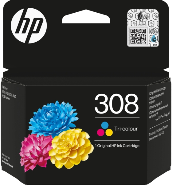 HP 308 Color ORIGINAL Cartucho de tinta HP 7FP2UE