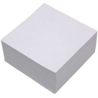 Taco Notas encolado ECONOMICO 100x100mm 500 Hojas BLANCAS