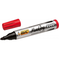 Bic Marking 2000 (Trazo 1.7mm) Rotulador Permanente Secado Rapido Rojo
