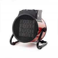 Orbegozo FHR 3050 A Calefactor Ceramico Profesional - Potencia 3000W - Pies Antideslizantes - Ventilador - 2 Niveles de Calor - Asa de Transporte - Apagado Automatico de Seguridad - Color negro y rojo