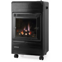 Orbegozo HBF 95 N Estufa de Llama Azul - Potencia Calorifica de 3500W - Triple Sistema de Seguridad - Clase Energetica a - Ruedas y Asas de Transporte - Gas Butano/Propano - 40x70x34cm - Color negro