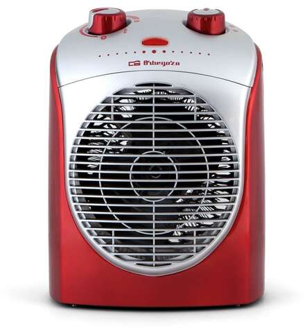 Imagen extra Orbegozo FH 5026 Calefactor Confort Rojo - Potencia de 2200W - Proteccion contra Sobrecalentamiento - Funcion de Oscilacion de 90° - Control Ajustable de Temperatura - Seguridad Antivuelco