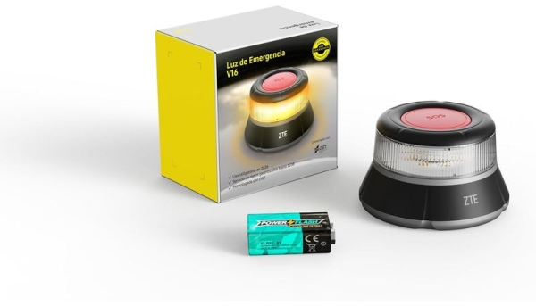 Imagen extra ZTE E1 Baliza de Señalizacion de Emergencia V16 Conectada con DGT - Proteccion IP54 - Datos hasta Enero 2038