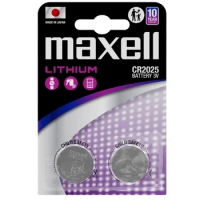 Maxell Pack de 2 Pilas Litio de Boton CR2025 3V