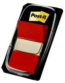 Imagen extra Post-it Index Dispensador con 50 Marcadores Reposicionables 25.4 x 43.2mm - Adherencia Firme - Para Marcar, Señalar o Destacar Informacion - 7100089833 - Color Rojo