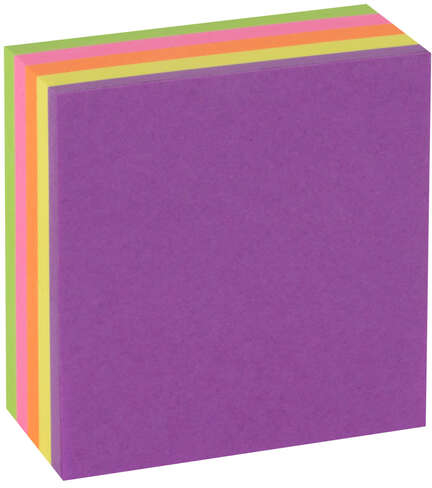 Imagen extra Apli Notas Adhesivas Funny 51x51mm Mini-Cubo 250 Hojas - 5 Colores Surtidos Fluorescentes - Divertidas y Practicas