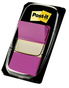 Imagen extra Post-it Index Dispensador con 50 Marcadores Reposicionables 25.4 x 43.2mm - Adherencia Firme - Para Marcar, Señalar o Destacar Informacion - 7000144933 - Color Lila