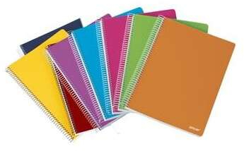 Cuaderno FOLIO Pautado Horizontal - 80 Hojas 90gr - Tapa de Plastico