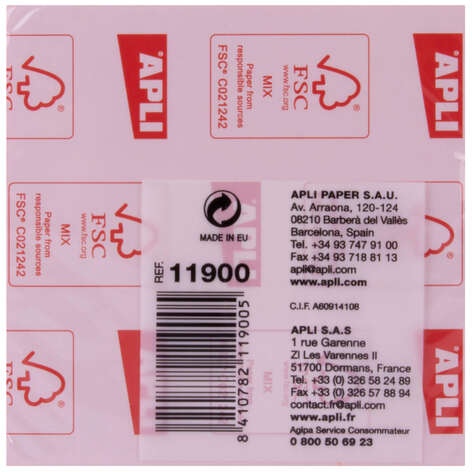 Imagen extra Apli Bloc de 100 Notas Adhesivas Funny 75x75mm - Adhesivo de Calidad - Color Naranja Fluorescente