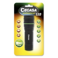 Cegasa Profesional Linterna LED 400lm - Medidas 12 x 4cm - Fabricada en Aluminio - Funciona con 4 Pilas AAA (No Incluidas)