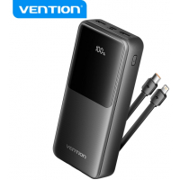 Vention Power Bank 20.000mAh - Multiples Interfaces - Alta Capacidad de Carga - Salida Total 3A - Color Negro