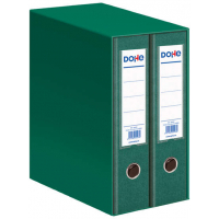 Dohe Modulo de 2 Archivadores Folio Lomo Ancho con Ollao y Rado - Carton Forrado con Polipropileno - Cantoneras Metalicas - Palanca de Maxima Calidad - Color Verde